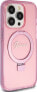 Фото #4 товара Guess Guess GUHMP15LHRSGSP iPhone 15 Pro 6.1" różowy/pink hardcase Ring Stand Script Glitter MagSafe