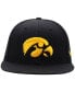 ფოტო #3 პროდუქტის Men's Black Iowa Hawkeyes Team Color Fitted Hat