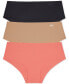 Women's 3-Pk. Litewear Cut Anywear Hipster Underwear DK5028BP3