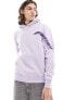 Фото #7 товара Bershka graphic back printed hoodie in purple