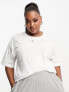 ASOS DESIGN Curve 2 pack oversized t-shirt in black & white