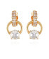 ფოტო #1 პროდუქტის Gold-Tone Clip On Hoop Drop Earrings