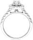 ფოტო #4 პროდუქტის Diamond Halo Engagement Ring (1 ct. t.w.) in 14k White Gold