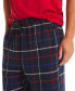 Men's Plaid Pajama Pants & Solid Pajama T-Shirt Set