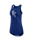 Women's Royal Kansas City Royals Logo Fade High Neck Performance Tank Top