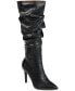 Фото #1 товара Women's Sarie Wide Calf Ruched Stiletto Boots