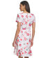 Фото #2 товара Women's Floral-Print Faux-Wrap Dress