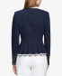 ფოტო #2 პროდუქტის Women's Zip-Front Peplum Jacket