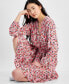 Фото #4 товара Платье Tommy Hilfiger Женское с флористическим принтом, с завязкой спереди, модель Sandbar Fit & Flare Tiered