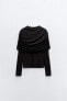 Фото #3 товара Туника с драпировкой ZARA Draped layered top