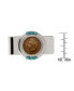 Men's 1800's Indian Penny Turquoise Coin Money Clip