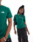 Фото #1 товара The North Face Simple Dome small logo t-shirt in dark green