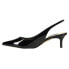 Фото #3 товара Nine West Nataly Low Heels Sling Back Pumps Womens Black Dress Casual NATALY3-00