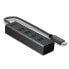 Фото #4 товара Lindy 4 Port USB 3.2 Type C Hub - USB 3.2 Gen 1 (3.1 Gen 1) Type-C - USB 3.2 Gen 1 (3.1 Gen 1) Type-A - 5000 Mbit/s - Grey - Aluminium - Plastic - 0.3 m