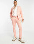 Devils Advocate super skinny suit jacket in peach