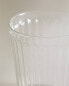 Borosilicate tumbler with lines Прозрачный, 8.2 x 9.5 x 9.2 cm - фото #5