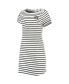Women's White Las Vegas Raiders Tri-Blend Jovanna Striped Dress