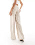 Weekday Tiana co-ord linen mix trousers in beige