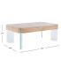 Фото #3 товара Katelyn Rectangular Contemporary Glass Leg Coffee Table