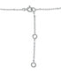 ფოტო #3 პროდუქტის Cubic Zirconia & Black Enamel Smile Emoji Pendant Necklace in Sterling Silver, 16" + 2" extender, Created for Macy's