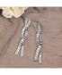 ფოტო #1 პროდუქტის Women's Silver Twisted Drop Earrings