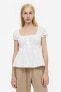 Фото #1 товара Lace-trimmed Button-top Blouse