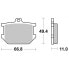 Фото #2 товара SBS P507-LF Brake Pads