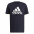 Футболка с коротким рукавом мужская Essentials Big Logo Adidas Legend Ink Синий