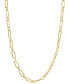 ფოტო #1 პროდუქტის EFFY® Men's Link 22" Chain Necklace in 14k Gold-Plated Sterling Silver
