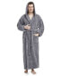 Men's Soft Fleece Robe, Ankle Length Hooded Turkish Bathrobe