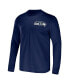 ფოტო #3 პროდუქტის Men's NFL x Darius Rucker Collection by College Navy Seattle Seahawks Team Long Sleeve T-shirt