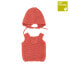 MINILAND Knitted Outfit 32 cm Rompers&Hood clothing set