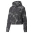Фото #3 товара Puma Printed Woven Full Zip Training Jacket Womens Black Casual Athletic Outerwe