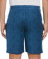 ფოტო #2 პროდუქტის Men's Flat-Front 9" Linen Blend Shorts