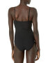 Body Glove 298390 Women's Gigi One-Piece Bandeau Swimsuit, Black Ibiza Rib, LG