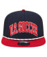 ფოტო #4 პროდუქტის Men's Navy USMNT Throwback Golfer Snapback Hat