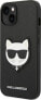 Karl Lagerfeld Karl Lagerfeld Saffiano Choupette Head Patch Case - Etui iPhone 14 Plus (czarny)