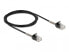 Delock Cable RJ45 plug to RJ45 plug with bend protection Cat.6A 2 m black - 2 m - Cat6a - U/UTP (UTP) - RJ-45 - RJ-45