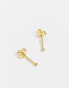 Kingsley Ryan stud and crystal star earring multipack in gold plate