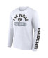 Фото #5 товара Men's Black, White Las Vegas Raiders Long and Short Sleeve Two-Pack T-shirt
