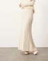 ASOS EDITION knitted full maxi skirt co-ord in cream