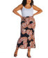 Фото #5 товара Plus Size Paisley Fold Over Maxi Skirt