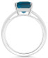 ფოტო #3 პროდუქტის Women's London Blue Topaz (4-1/4 ct.t.w.) Ring in Sterling Silver