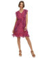 Petite Ruffled Chiffon Fit & Flare Dress