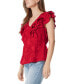 ფოტო #4 პროდუქტის Women's Maila Ruffle-Trim Peplum Top