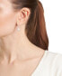 ფოტო #2 პროდუქტის Crystal Pavé Teardrop Drop Earrings in Sterling Silver, Created for Macy's