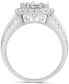 ფოტო #6 პროდუქტის Diamond 3-Pc. Halo Cluster Bridal Set (2-3/4 ct. t.w.) in 14k White Gold