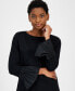 ფოტო #3 პროდუქტის Women's Serenity Boat-Neck Long-Sleeve Top