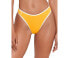 Фото #1 товара Polo Ralph Lauren Contrast Trim High Leg Bikini Bottoms Swimwear Gold Size Large