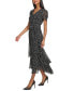 ფოტო #3 პროდუქტის Women's Ruffled Polka Dot Maxi Dress
